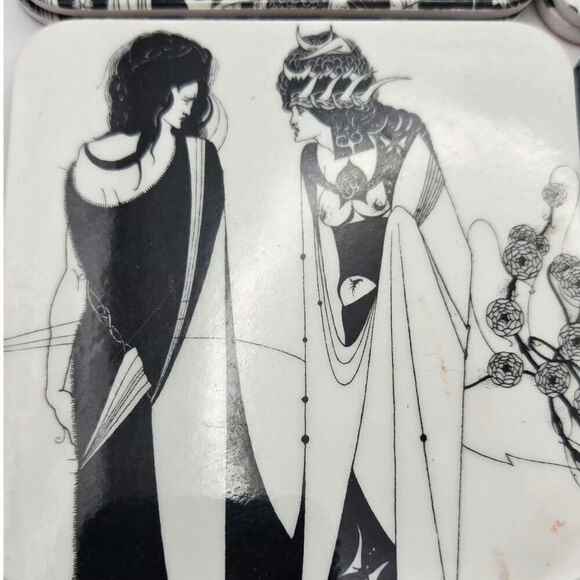 Aubrey Vincent Beardsley Art Prints on Coaster Pre-owned Total 12 - Picture 6 of 10
